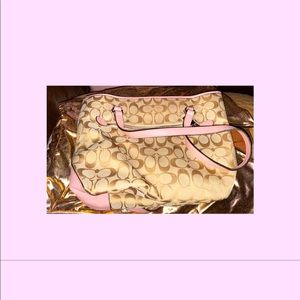 Vintage Pink coach purse authentic rare